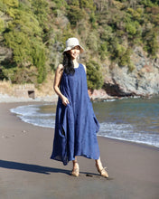 画像をギャラリービューアに読み込む, kimeguru dress 藍染(裏地付ver.)