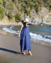 画像をギャラリービューアに読み込む, kimeguru dress 藍染(裏地付ver.)