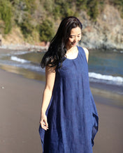 画像をギャラリービューアに読み込む, kimeguru dress 藍染(裏地付ver.)