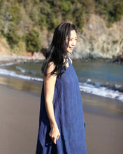 画像をギャラリービューアに読み込む, kimeguru dress 藍染(裏地付ver.)