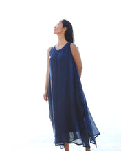 画像をギャラリービューアに読み込む, kimeguru dress 藍染(裏地付ver.)