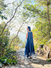 画像をギャラリービューアに読み込む, kimeguru dress 藍染(裏地付ver.)