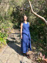 画像をギャラリービューアに読み込む, kimeguru dress 藍染(裏地付ver.)