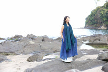 画像をギャラリービューアに読み込む, kimeguru dress 藍染(裏地付ver.)