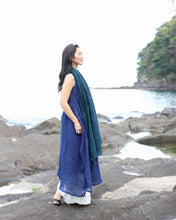 画像をギャラリービューアに読み込む, kimeguru dress 藍染(裏地付ver.)