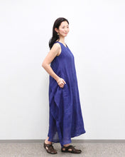 画像をギャラリービューアに読み込む, kimeguru dress 藍染(裏地付ver.)