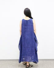 画像をギャラリービューアに読み込む, kimeguru dress 藍染(裏地付ver.)