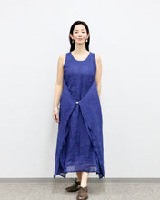 画像をギャラリービューアに読み込む, kimeguru dress 藍染(裏地付ver.)