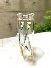 画像をギャラリービューアに読み込む, プレナイト★ダンガリーシャツの羽ピアス/イヤリング ー yuha. × Re Jewelry by Licht