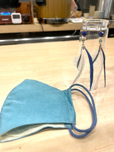 画像をギャラリービューアに読み込む, ”カツオブルー” かつお食堂★別注 ラピスラズリ&ダンガリーシャツの羽ピアス/イヤリング ー yuha. × Re Jewelry by Licht